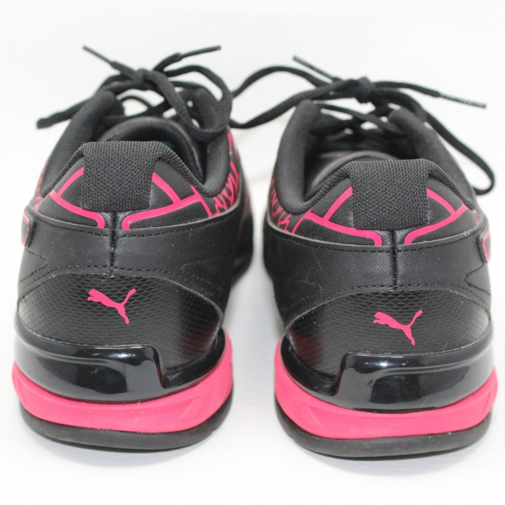 Puma Tazon 6 Fracture Womens Sneakers Black Pink 193611-01 Size 11 - Picture 4 of 8